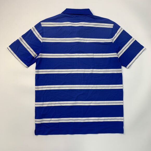 Nike Polo Shirt Mens L Surf Golf Tour Performance Dri Fit Striped Moisture Wick - Picture 6 of 11